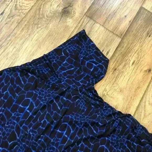 VINTAGE Abstract All Over Crackle Print Top - Picture 3 of 3